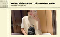 Large capacity PU leather backpack