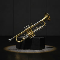 Trumpet Set Bi-Color Trumpet with Case Cupronickel Brass Instrument for Students, Beginners, Lessons, Band Practice
