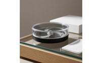 Black Base Round Plastic Watch Box Safeguarding Watch Face Storage Case Molded Interior