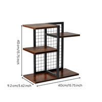 Desktop Display Organizer Rack Easy Assembly Wooden Desktop Shelf Long-Lasting