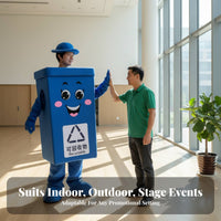 Trash Can Character Costume Costume Comfortable Garbage Can Cartoon Outsideside Fit Waste Sorting Character Costume Suit