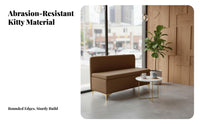 Luxurious Design Lowrear Tufted Bench Comfortable Seating Long Settee adaptable Indoor Furniture dense Foam padding for Business Owners, Interior Designers, Retail bbeyondique, Dining Room, Waiting Area, Entryway