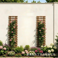 Wooden Wall-Mounted Plant Holder for Indoor/Outdoor Use