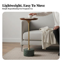 Space-Saving Design C-Shaped Side Table Minimalist and aesthetic Household Furniture Sturdy Frame Easy Assembly for Apartment Dwellers, telecommuting Workers, Living Room, Beside Sofa, Small areas, Home Office