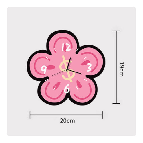 Dollar Sign Flower Clock Two-Way Use Flower Shaped Clock Cute Design