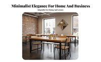 Dining Table and Chair Set Rectangular Kitchen Table Space Saving Dining Set Sturdy Metal Legs Easy Install Suitable for Families Homeowners Cafe Holiday Dinners