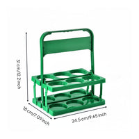 6 Bottle Carrier Plastic Foldable Beer Rack Thickened Design for Karaoke, Party