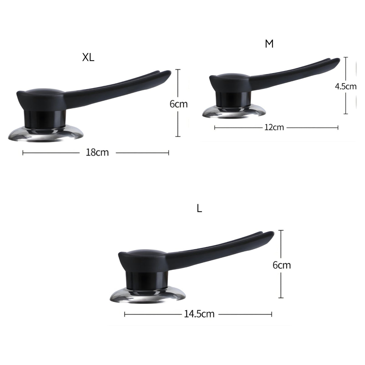 Pot Lid Handle Cap Clear Base Upright Lid Handle Extended