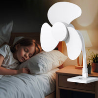 Flexible USB Fan Instant Use USB Fan Safe Design for Bedroom, Bathroom
