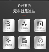 防爆灯led防爆灯仓库厂房加油站车间工厂防水灯罩隔爆型地雷灯 全铝材质-防爆灯【30W壁装式】证书齐全