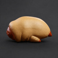 5 Pieces Yixing Clay Tea Pet Handmade Pig Figurine Cute
