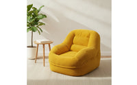 Non-Slip Corduroy Chair with Handle Soft Padded Floor Lounger Supportive Compact Lounge Seat Comfortable for Readers, Gamers, Reading Corners, Small Apartments, Gaming Rooms