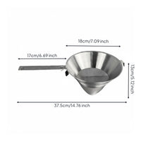Stainless Steel Strainer Sleek Polished Finish Fine Mesh Strainer