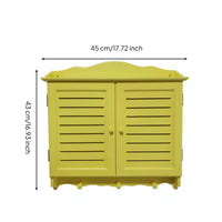 Electric Utility Cabinet Cover Slatted Doors Service Box Decoration Easy to Install Home Decor for Hallway, Apartment