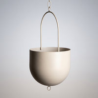Plant Pots and Hanging Basket for Indoor Plants with Spray Paint, Round Metal Planter for Hanging Plant, Welding Iron Wall Planter with Chain