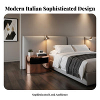 Single-Drawer Nightstand Light Luxury Design Bedside Cabinet Modern aesthetic scuffResistant for Homeowners