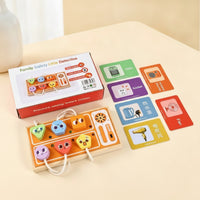 Wooden Busy Board Young Child Busy Board Tactile for Travel, Young Children
