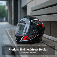 Anti-Fog Flip-up Full Face Helmet All-Season Flip up Full Face Helmet Safety Certified Safety Headwear Breathable for Men, Women