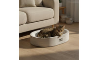 Less Mess Design Cardboard Cat Scratcher Bed Sturdy Construction Corrugated Cat Scratching Bowl Protects Furniture Corrugated Lounge Bed Recyclable Material