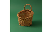 Hanging Wall Basket Decor Uncovered Top Hanging Wicker Basket Space Saving