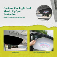 Car window sun shield, universal suction holder light shield, heat insulation, privacy protection, foldable screen for sunlight/pickup/auto