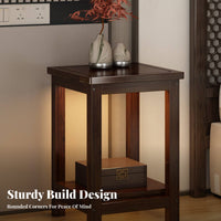 Modern Design 2-Tier C-Shaped End Table Multi-Functional Plant Stand Space-Saving Household Furniture Stable design for Apartment Dwellers, Homeowners, Students, Living Room, Bedroom, Small Spaces, Next to Sofa
