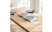 Long Table Turntable Smooth-Glide Rotating Serving Tray Rectangular for Hot Pot