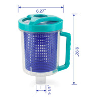 Pool Leaf Canister with Basket Transparent Leaf Catcher with Basket