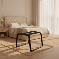 Tubular Bed Support with Straps | Low-Profile, Floor Lounger Frame, for Bedroom