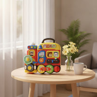 Travel Busy Board with Handle Portable Child-Centered Busy Board Interactive Sensory Toy Fine Motor Skills for Playroom