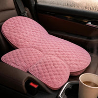 Winter Plush Car Seat Cushion Set - Backless, Non-Slip, Warm, Three-Piece or Rear Seat Options