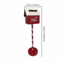 Christmas Mailbox Scene Display North Pole Post Box Freestanding Holiday Decor Focal Point