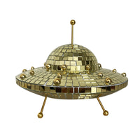 跨境DiscoBall飞碟复古迪斯科球圣诞玻璃家居摆件桌面反光装饰品