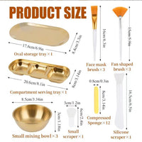 Face Mask Brush with Plastic Handle