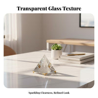 Crystal Pyramid High Clearness Clear Crystal Pyramid Spectral Effect Four-Sided Photography Spectral Disperser for Physics Students