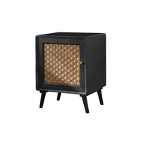 Rattan Drawer Nightstand Modern Minimalist design Household Furniture for Bedroom