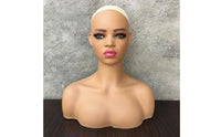 Shoulder Mannequin Bust Stable Base Realistic Head Bust for Photo Photography