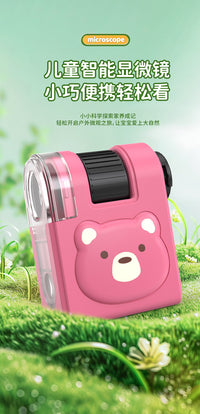 Handheld Portable Microscope for Kids, Students, Outdoor Educational Toy Science Experiment Set