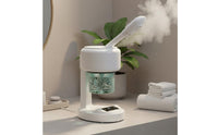 Deep Moisturizing Tap Screen Face Steamer Skin Hydration Desktop Facial Steamer Easy to Use Beauty Appliance Rotating Nozzle for Home, Spa, Salon