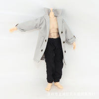 1/12兵人衣服配件6寸人偶素体肌肉男裤子娃衣风衣大衣工厂自产批