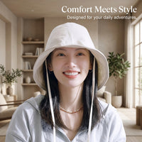 Wide Brim Fisherman Hat with Adjustable Drawstring, Lace for Outdoor Activities Casual Wear Protection