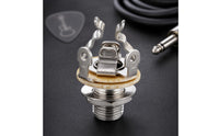 Threaded Panel Mount Audio Connector Socket Hex Nut 6.5 Mm Audio Output Connector Copper Contact Stereo Solder Socket Washer