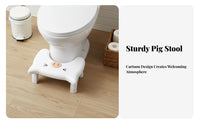 Foldable Pig-Shaped Footrest space-efficient Storage Foot Rest Portable for Adults, Kids