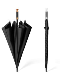 Customizable Long-Handle Umbrella with Gold-Plated Handle