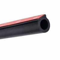 Universal Truck Hood Seal Strip, Car Door Rubber Sealing Strip, Automotive Weather Seal, Noise Insul - Medium D-shape with groove, 12x12mm
