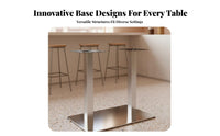 Long-Lasting Dining Table Leg Modern Design Metal Table Base Powder-Coated Finish for Interior Designers, Cafe Owners, DIY Enthusiasts, Commercial Space, Kitchen, Living Room, Office