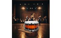Marching Snare Drum Stainless Steel Rims 14 Inch Snare Drum Includes Strap and Drumsticks Percussion Instrument for Beginners, Performance, Practice