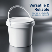 Sealed Bucket Lid for Food, Carry Handle Multipurpose Storage, Pressure Resistan #variant:5L