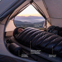Sleeping Bag for Camping, Mummy Design with 400T 20D Waterproof Nylon, Lightweight Outdoor Gear, Col - Image 3