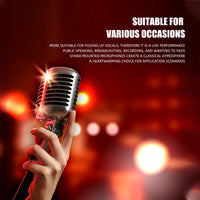 Classic Wired Dynamic Retro KTV Microphone for Stage Performance